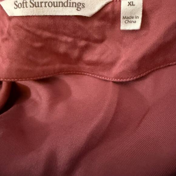 Soft Surroundings 100% Modal Sleeveless Tunic Top, Terracotta Rose, Size XL - Picture 4 of 5